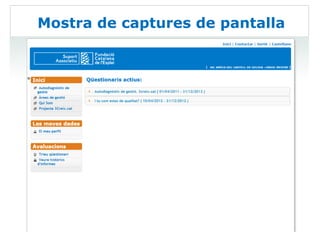Mostra de captures de pantalla
 