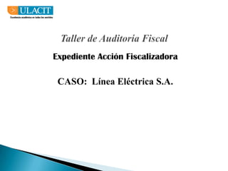 Taller de Auditoría FiscalExpediente Acción FiscalizadoraCASO:  Línea Eléctrica S.A.
