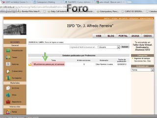 Taller aula virtual secciones