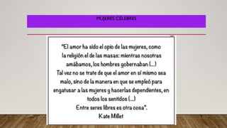 MUJERES CÉLEBRES
 