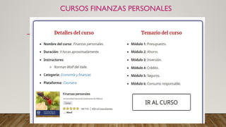 CURSOS FINANZAS PERSONALES
 