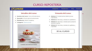 CURSO: REPOSTERÍA
 