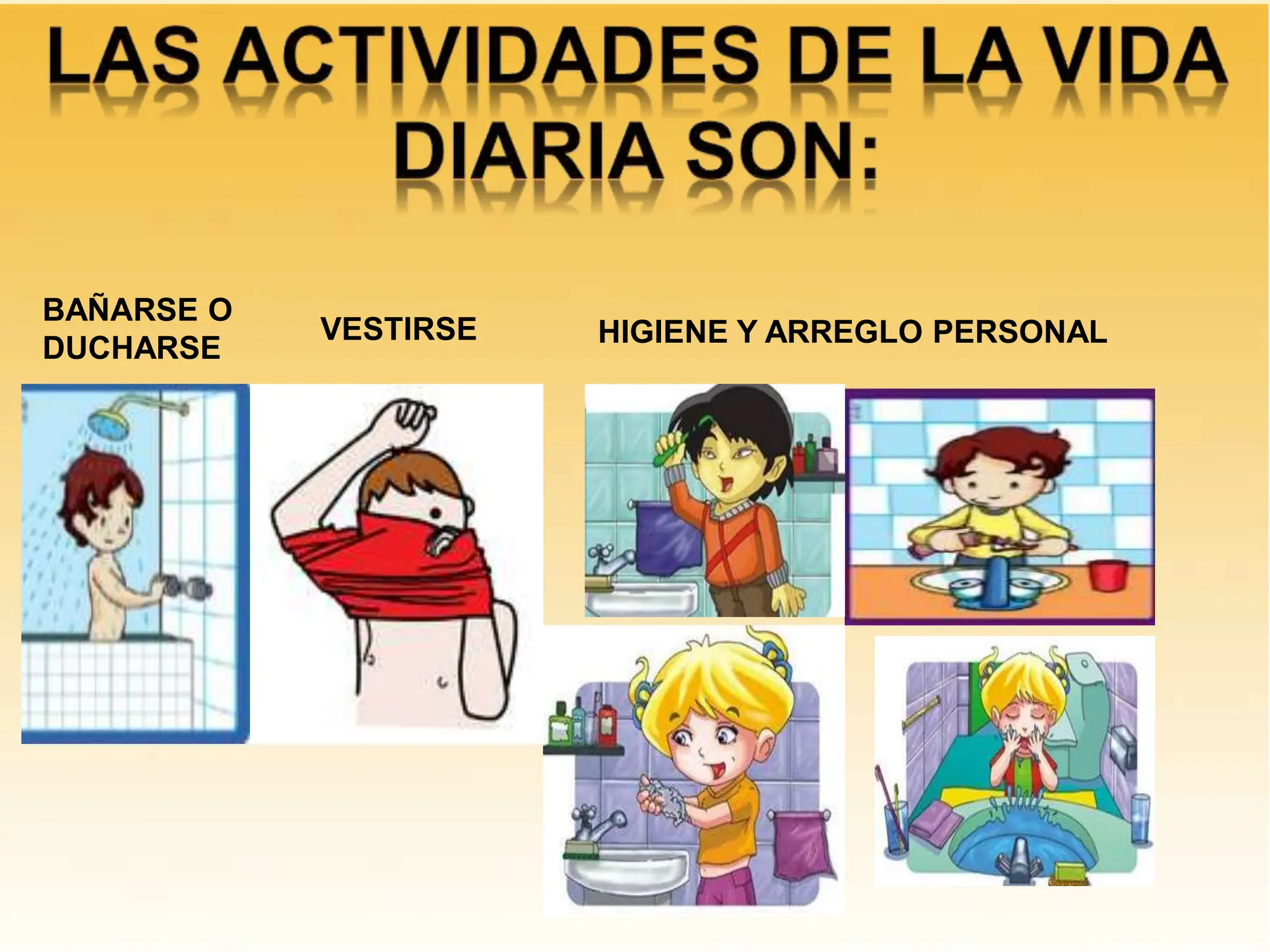 TALLER DE ACTIVIDADES DE LA VIDA DIARIA | PPT