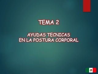 Taller ayudas tecnicas postura