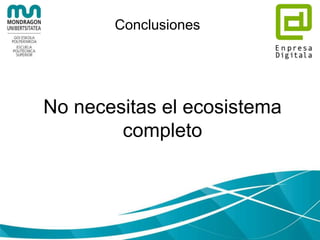 Conclusiones
Hadoop es complicado…
 
