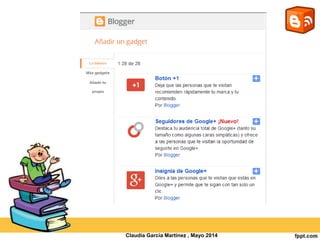 Claudia García Martínez , Mayo 2014
 