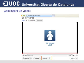 Com inserir un vídeo? 