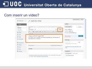Com inserir un vídeo? 