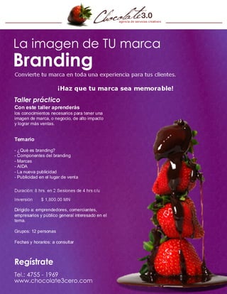 Taller La Imagen de TU Marca, Branding