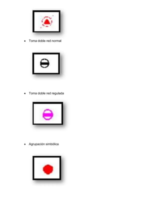 Toma doble red normal




Toma doble red regulada




Agrupación simbólica
 