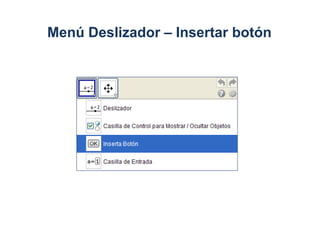 Menú Deslizador – Insertar botón
 