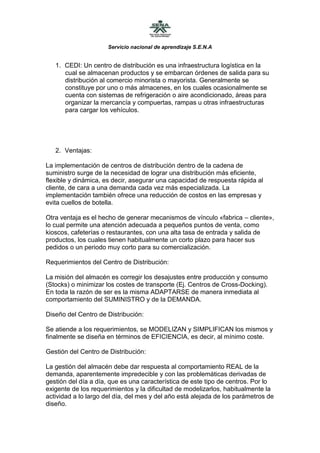 Importancia de un CEDI en la industria