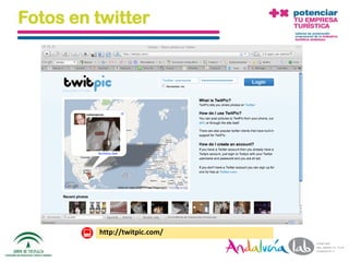 Fotos en twitter




                http://twitpic.com/

 01/06/2010   Departamento de Marketing - Socialtec   117
 