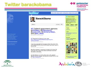 Twitter barackobama




01/06/2010   Departamento de Marketing - Socialtec   125
 