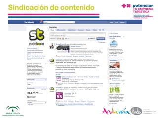 Sindicación de contenido




 01/06/2010   Departamento de Marketing - Socialtec   25
 