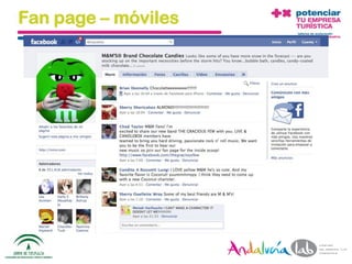 Fan page – móviles




01/06/2010   Departamento de Marketing - Socialtec   40
 