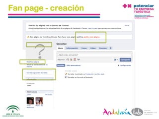 Fan page - creación




01/06/2010   Departamento de Marketing - Socialtec   51
 