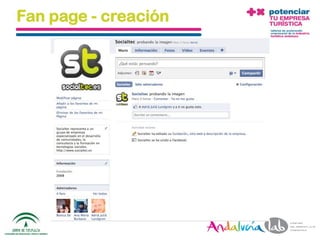 Fan page - creación




01/06/2010   Departamento de Marketing - Socialtec   52
 