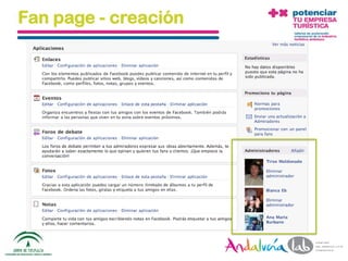 Fan page - creación




01/06/2010   Departamento de Marketing - Socialtec   54
 
