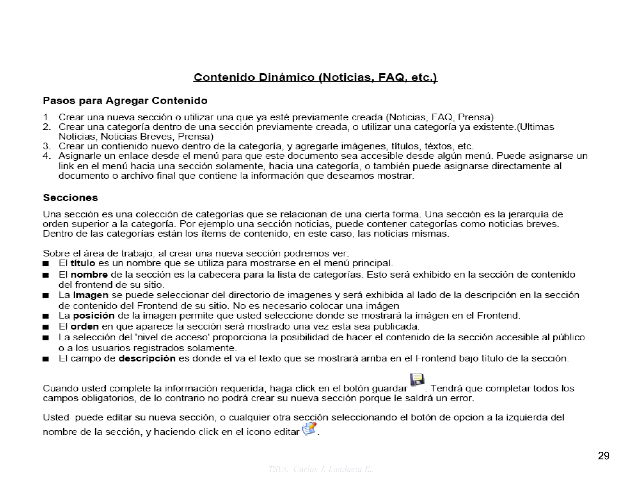 29
TSUi. Carlos J. Landaeta E..
 