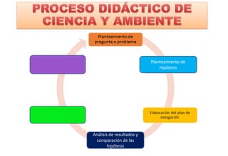 Análisis de resultados y
comparación de las
hipótesis
Planteamiento de
hipótesis
 