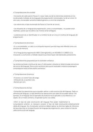 Taller compiladores Análisis Semántico | PDF