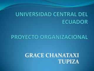 GRACE CHANATAXI
         TUPIZA
 