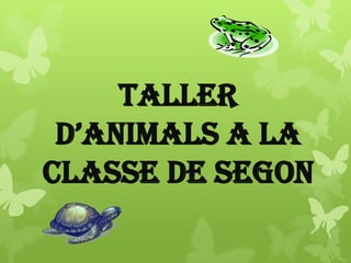 TALLER
D’ANIMALS A LA
CLASSE DE SEGON

 