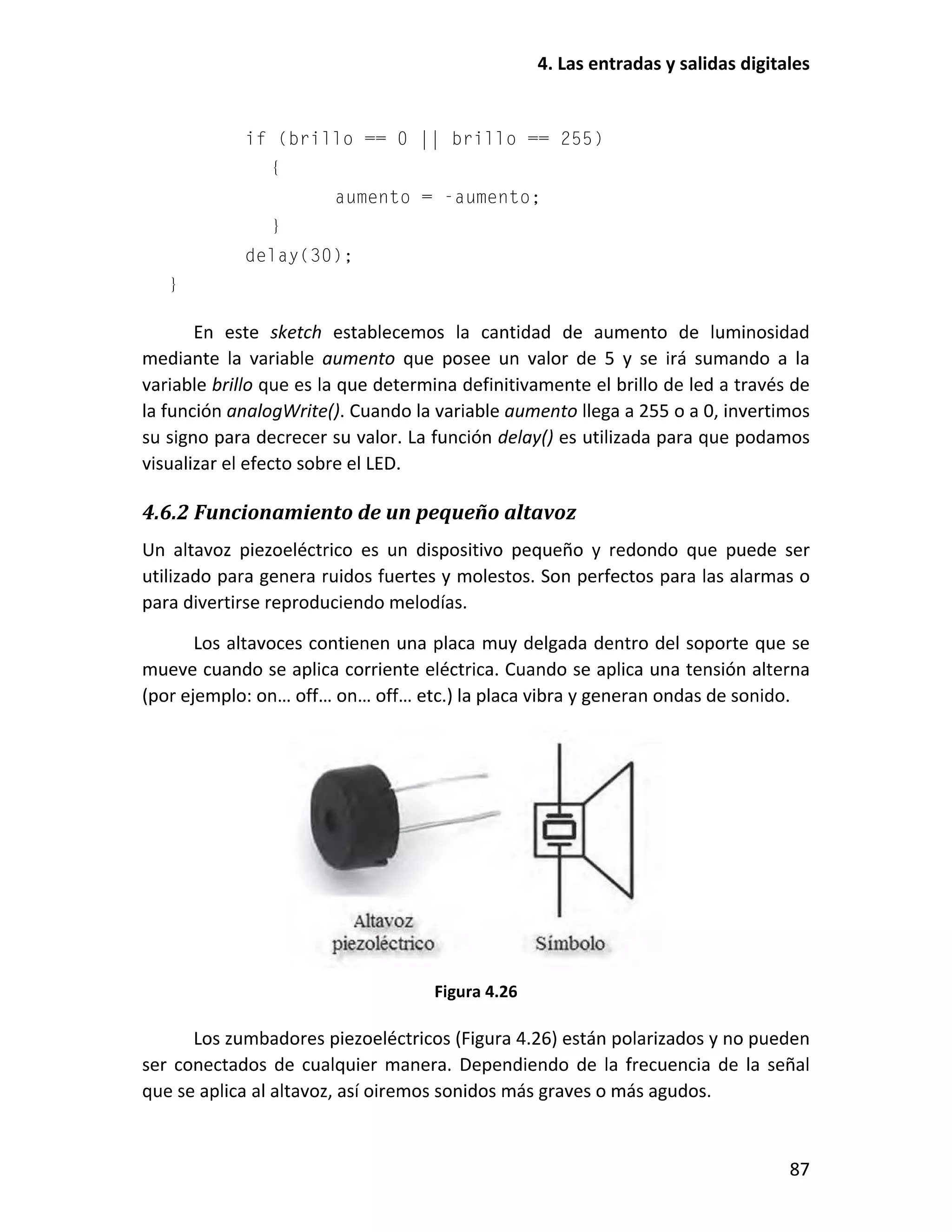4.6.2 Funcionamiento de un pequeño altavoz
 