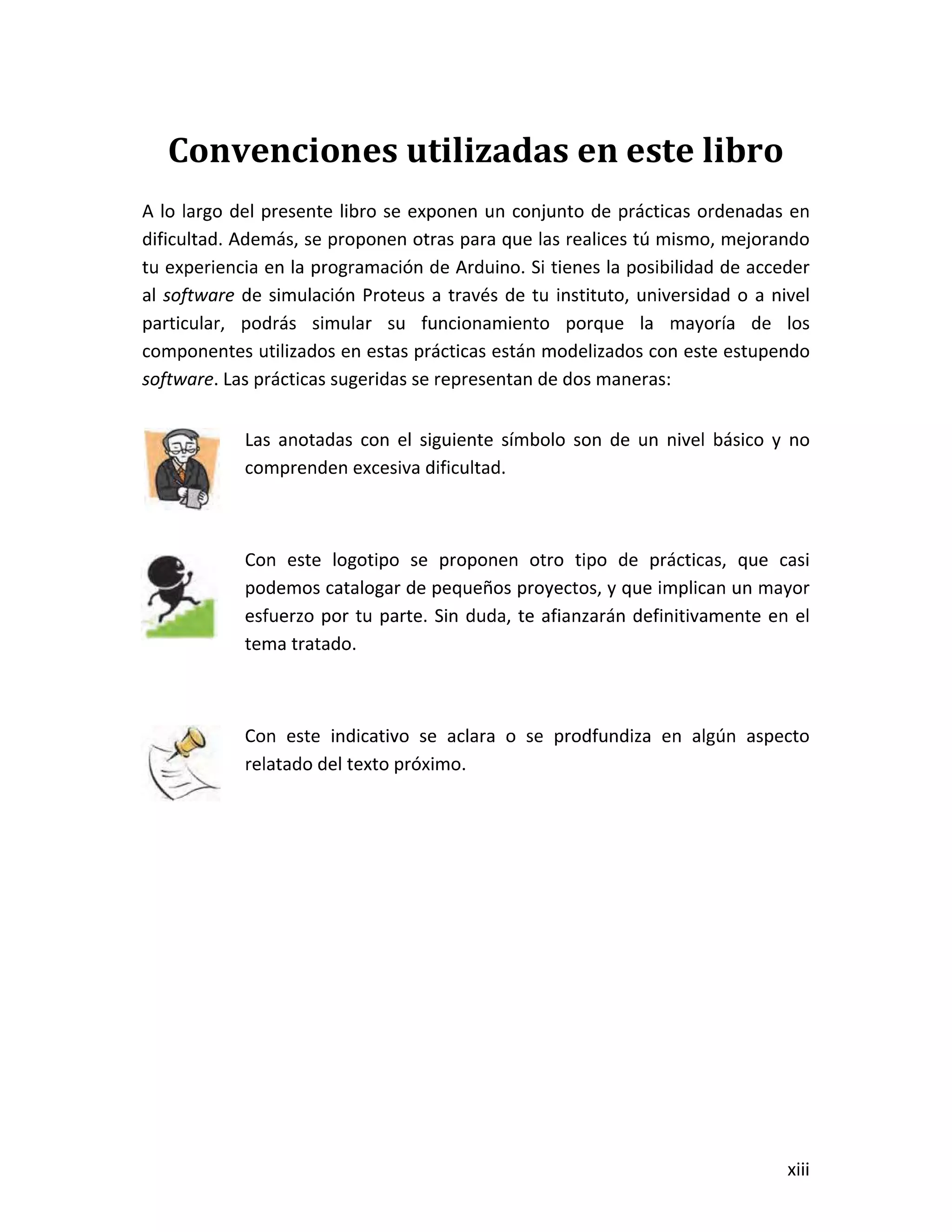 Convenciones utilizadas en este libro
 