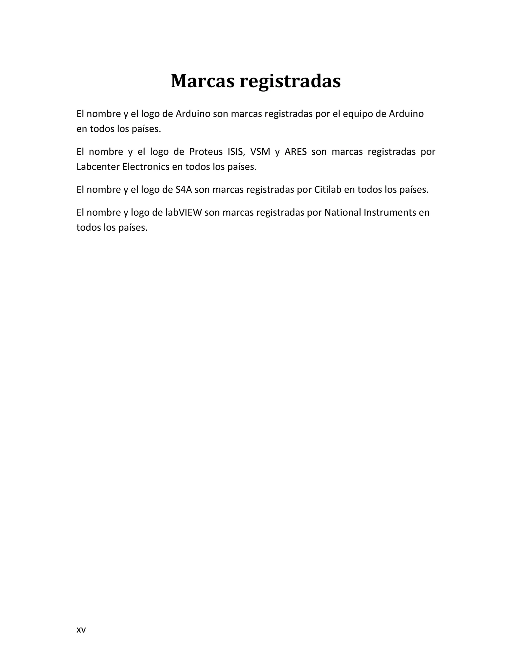 Marcas registradas
 