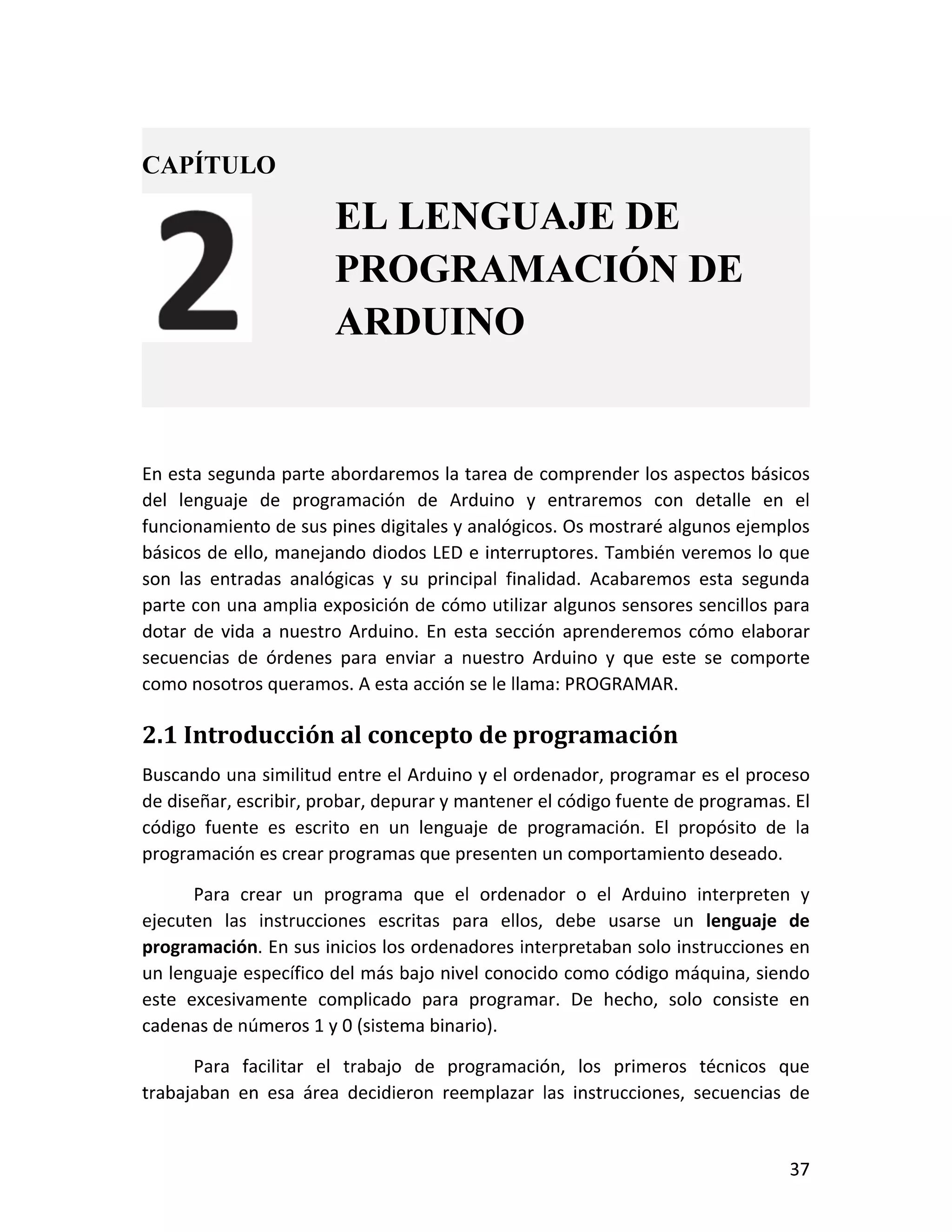 2.1 Introducción al concepto de programación
 
