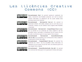 Les llìcències Creative
     Commons (CC)
 