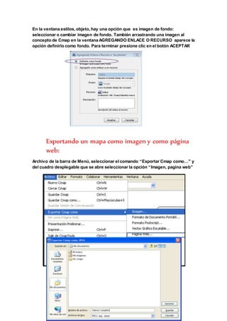 En la ventana estilos, objeto, hay una opción que es imagen de fondo: 
seleccionar o cambiar imagen de fondo. También arra...