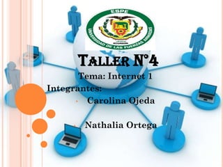 TALLER N°4
Tema: Internet 1
Integrantes:
• Carolina Ojeda
• Nathalia Ortega
 