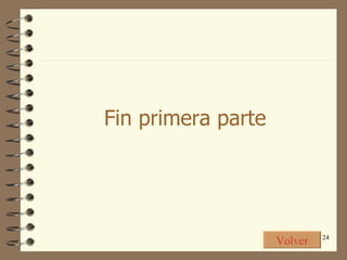 Fin primera parte Volver 
