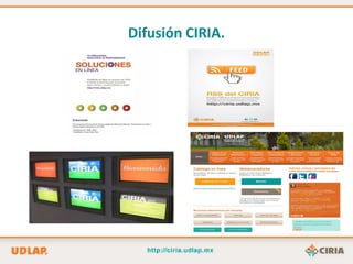 Difusión CIRIA.
 