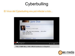 Cyberbulling
El Virus del Cyberbulling ens pot infectar a tots...
 
