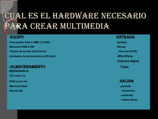 ¿Cuales son los medio para difundir la multimedia?
