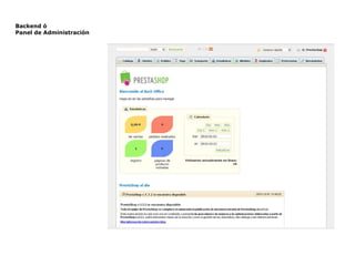 Backend ó  Panel de Administración 