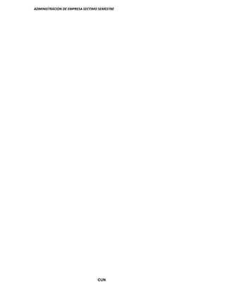 ADMINISTRACION DE EMPRESA SECTIMO SEMESTRE
CUN
 