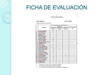 FICHA DE EVALUACIÓN
 