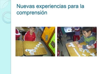 Nuevas experiencias para la
comprensión
 