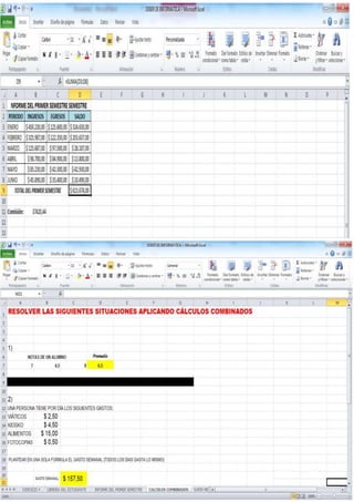 Taller de ejercicios