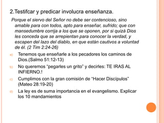 Después de aplicar alguno método ( como en el video visto en el primer taller de evangelismo)Ayude a la persona a entender su culpabilidad  y su condenación delante de Dios.