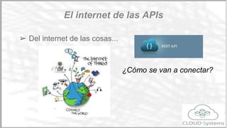 Al pensar en una API, hay que
pensar en desarrollar productos. Es
un traje para varios clientes, por lo
que a todos no les puede quedar
bien.
Un backend se desarrolla pensando
en tu cliente, es un traje hecho a
medida.
API Backend
¿Qué es una API?
 