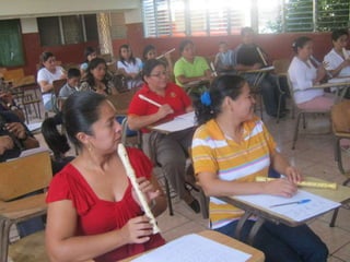 Taller de flauta con la