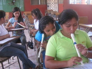 Taller de flauta con la