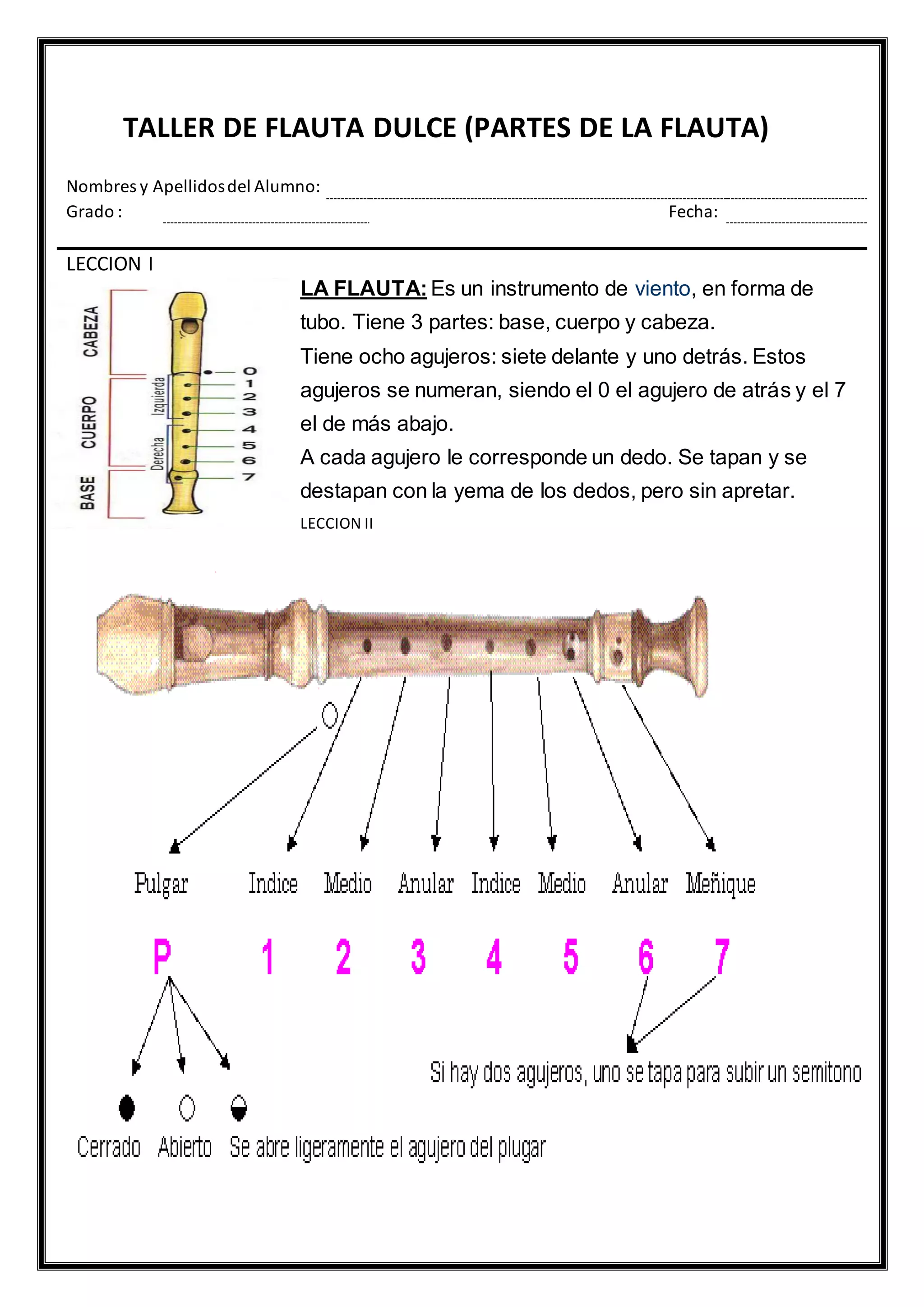 Taller de flauta dulce | PDF