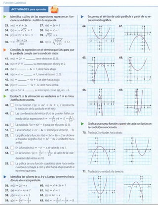 Taller de funcion cuadratica